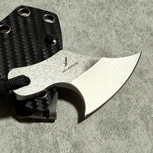 Load image into Gallery viewer, XHM Awesome 3.7 Inches Small Tactical Knife - Mini Chopper with Braided Lanyard & Beads for Camping, Hunting, Fishing, Hiking & Outdoor