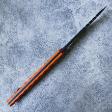 Load image into Gallery viewer, XHM Awesome Fixed Blade Knife, Stone Wash 7Cr13Mov Steel Blade, Orange G10 Handle, Kydex Sheath(Vertical & Horizontal), for Hunting, Outdoor Survival, Camping, EDC