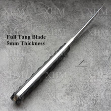 Load image into Gallery viewer, XHM 9.6&#39;&#39; Fixed Blade Knife Tactical Tanto Hunting Katana Bayonet Ninja Knives