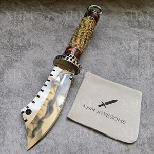 Tactical Bowie Knife Outdoor Survival Army Fixed Blade Hunting Knives Collection