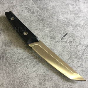 8.8'' Fixed Blade Knife Tactical Tanto 8Cr17Mov Steel Hunting Straight Boot Knives