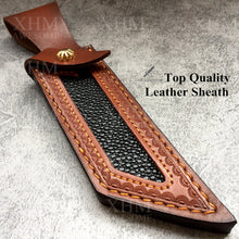 Load image into Gallery viewer, 9.65&#39;&#39; Fixed Blade Hunting Knife Outdoor Survival Tactical Knives Forged Blade