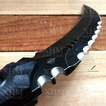 Load image into Gallery viewer, XHM Tactical Karambit Knife Fixed Blade Heavy Duty D2 Blade Outdoor Hunting Skinner Knifes Hawkbill CSGO Claw Knives