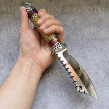 Load image into Gallery viewer, Tactical Bowie Knife Outdoor Survival Army Fixed Blade Hunting Knives Collection