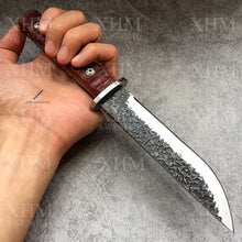 Load image into Gallery viewer, 9.65&#39;&#39; Fixed Blade Hunting Knife Outdoor Survival Tactical Knives Forged Blade